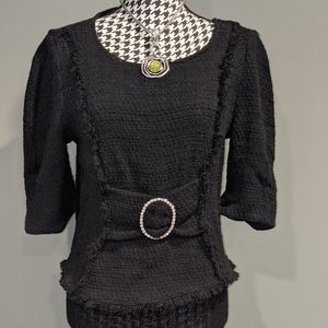Zara Tweed like top. Shop this look!